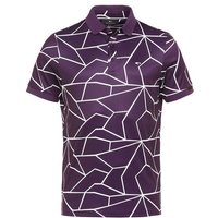 Daniel Springs Druck Halbarm Polo beere