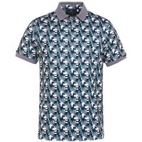 Daniel Springs Druck Halbarm Polo hellgrau 2 Daniel Springs Druck Halbarm Polo hellgrau