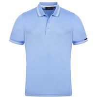 Daniel Springs Funktions Polo Halbarm hellblau
