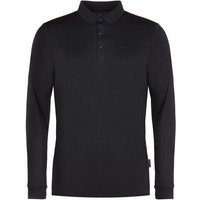 Daniel Springs Langarm Polo schwarz