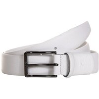 Daniel Springs Leder Gürtel Accessoires weiß