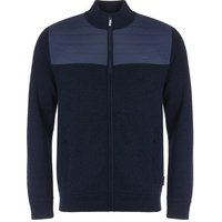 Daniel Springs Merino Hybrid Windstopp Strick navy