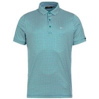 Daniel Springs Minimal Druck Funktions Halbarm Polo grün