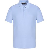 Daniel Springs Nylon Pique Halbarm Polo hellblau