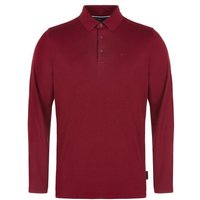 Daniel Springs Pique Thermo Langarm Polo bordeaux