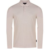 Daniel Springs Pique Thermo Langarm Polo sand