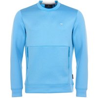Daniel Springs Sweatshirt Struktur Techno Midlayer Stretch blau