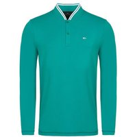 Daniel Springs Thermo Langarm Polo grün
