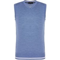 Daniel Springs basic slipover Pullunder Strick denim