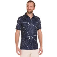 Daniel Springs repeated print polo Halbarm Polo navy