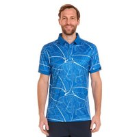 Daniel Springs repeated print polo Halbarm Polo royal