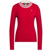 F Sweater W Pullover Strick rot
