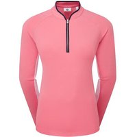 FootJoy 1/4 Zip LS Sun Pro Shirt Stretch Midlayer pink