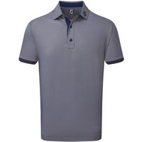 FootJoy Banded Birdseye Halbarm Polo navy