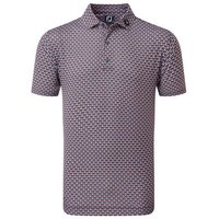 FootJoy Half Moon Geo Halbarm Polo lila