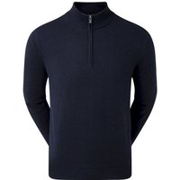 FootJoy Half-Zip Lined Pullover Windstopp Strick navy