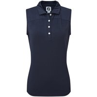 FootJoy MESH BACK SLEEVELESS LISLE ohne Arm Polo navy