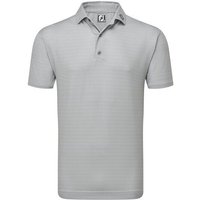 FootJoy Octagon Print Halbarm Polo grau