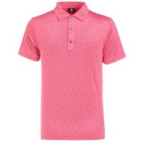 FootJoy Painted Floral Lisle Halbarm Polo pink