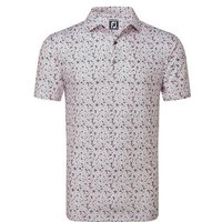 FootJoy Primrose Print Halbarm Polo grau