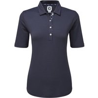 FootJoy Solid Halbarm Polo navy