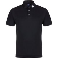 FootJoy Stretch Pique Solid Halbarm Polo schwarz