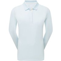 FootJoy TS L/S SHIRT Langarm Polo hellblau
