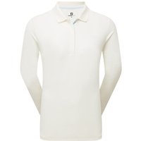 FootJoy TS L/S SHIRT Langarm Polo offwhite