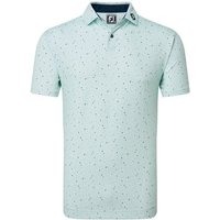 FootJoy Tweed Texture Halbarm Polo türkis