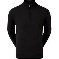 FootJoy WOOL BLEND 1/2 ZIP LINED Windstopp Strick schwarz