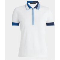 G/Fore CONTRAST RIB COLLAR QUARTER ZIP TECH PIQUÉ Halbarm Polo weiß 2 GFore CONTRAST RIB COLLAR QUARTER ZIP TECH PIQUE Halbarm Polo weiss