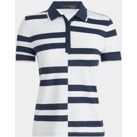 G/Fore OFFSET RUGBY STRIPE RIB COLLAR TECH PIQUÉ Halbarm Polo weiß 2 GFore OFFSET RUGBY STRIPE RIB COLLAR TECH PIQUE Halbarm Polo weiss