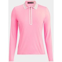 G/Fore SILKY TECH NYLON ZIP Langarm Polo pink 2 GFore SILKY TECH NYLON ZIP Langarm Polo pink