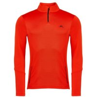 J.Lindeberg Aerial Quarter Zip Stretch Midlayer rot
