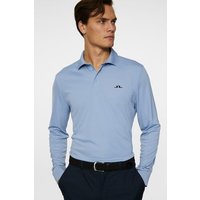 J.Lindeberg Gustav Langarm Polo denim 2 JLindeberg Gustav Langarm Polo denim