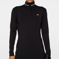 J.Lindeberg Hertta Langarm Polo schwarz