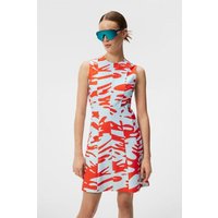 J.Lindeberg Jasmin Print Dress ohne Arm Kleid türkis