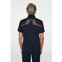 J.Lindeberg KV Print Halbarm Polo navy