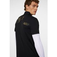 J.Lindeberg KV Print Halbarm Polo schwarz