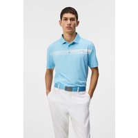 J.Lindeberg Klas Regular Fit Golf Halbarm Polo hellblau
