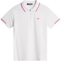 J.Lindeberg Lee Halbarm Polo weiß