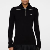 J.Lindeberg Leonie Knitted Shirt Rollkragen Strick schwarz