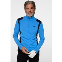 J.Lindeberg Lukas Quarter Zip Stretch Midlayer hellblau