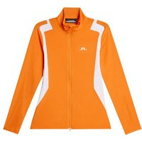 J.Lindeberg Mae Zip Mid Layer Stretch Jacke orange