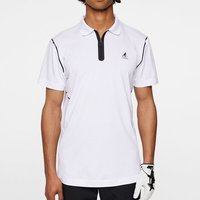 J.Lindeberg Miro Halbarm Polo weiß