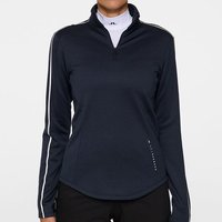 J.Lindeberg Nefe Quarter Zip Stretch Midlayer navy