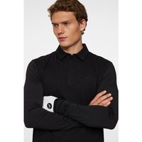 J.Lindeberg Sean Hybrid Langarm Polo schwarz