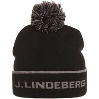 J.Lindeberg Stripe Beanie Mütze schwarz