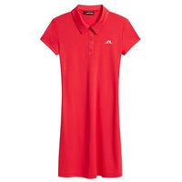 J.Lindeberg Tinsley Dress Halbarm Kleid rot