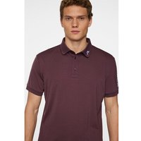J.Lindeberg Tour Tech Halbarm Polo beere